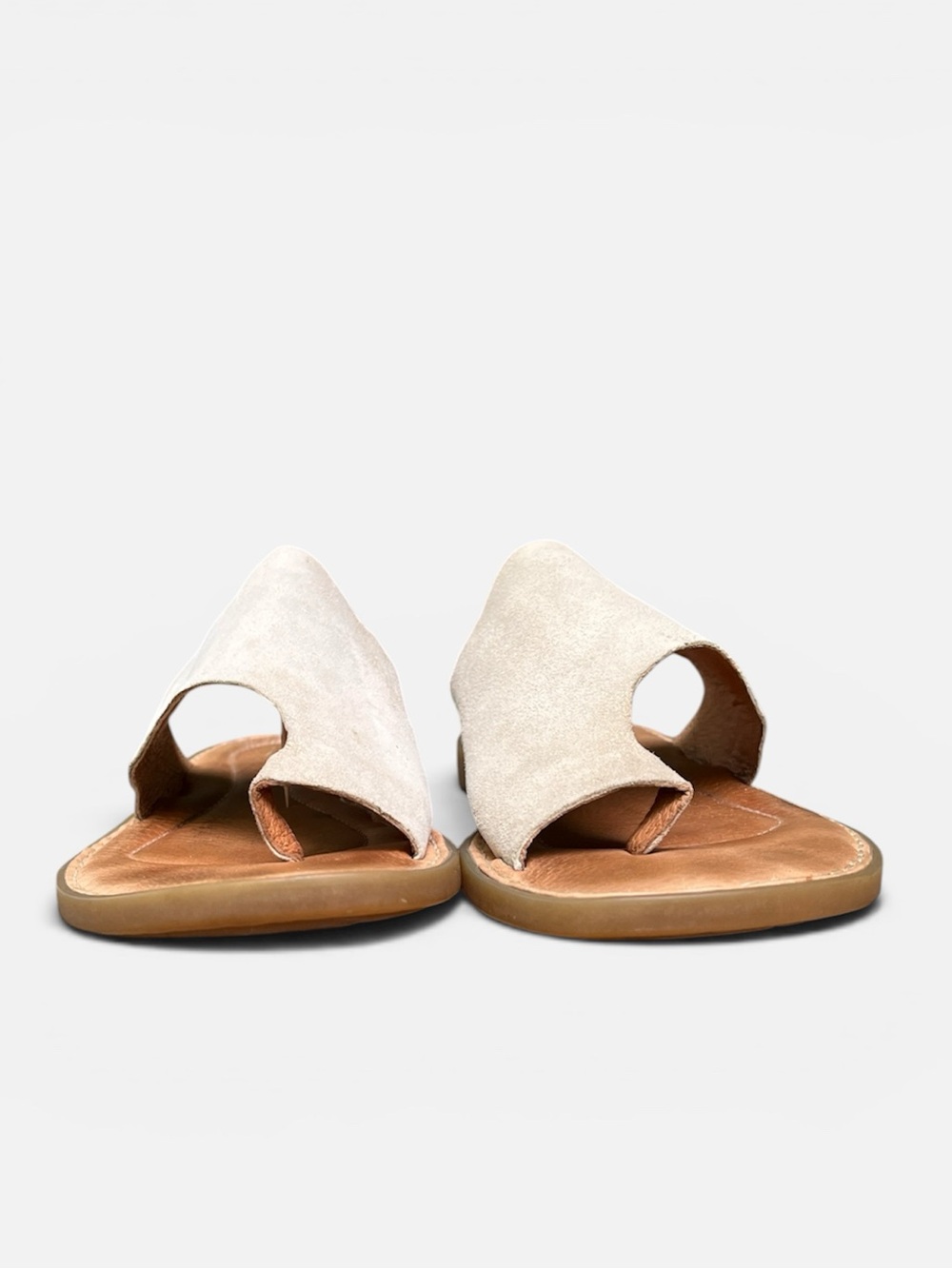 Born “Inti” Leather Slide Sandal in Metallic Champagne Size 8 - Picture 7 of 11